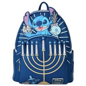 Loungefly Disney Stitch & Scrump Menorah Light-up Backpack NWT